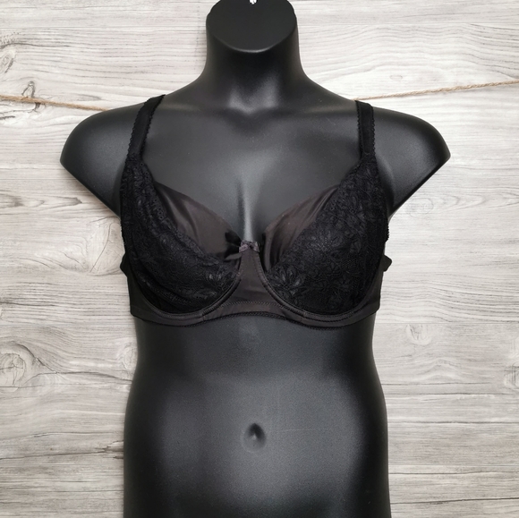 40D JONES NEW YORK, Black Wired Lace Bra EUC B20 - Picture 2 of 7